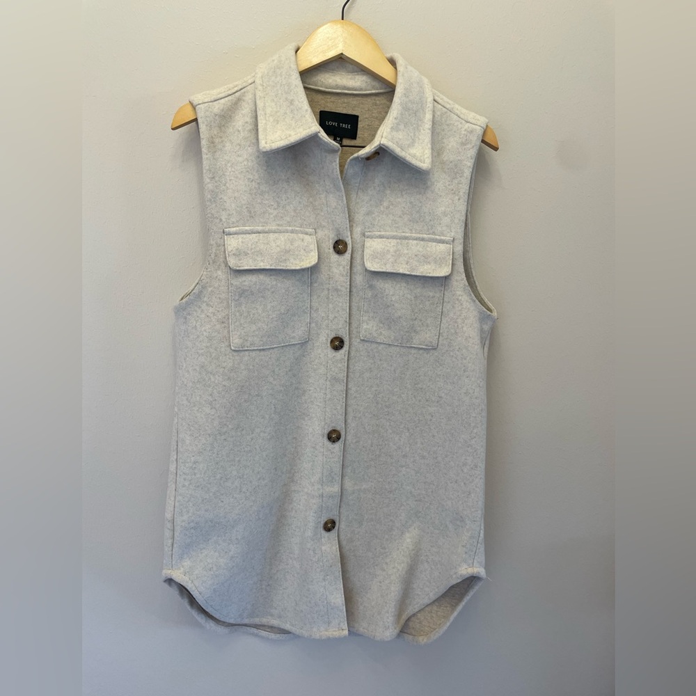Love Tree Sleeveless mid-long vest